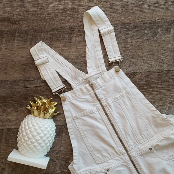 Zara Woman Premium Denim The Dungaree Overalls - Picture 4 of 9